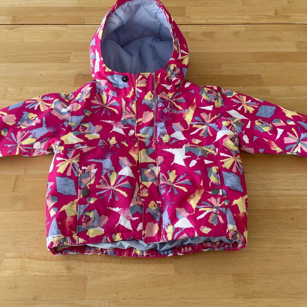 Columbia Baby Girl Winter Jacket Colorful Coat 6-12 Months Omni Heat